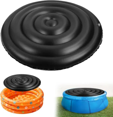 Produktbild von Aufblasbare Hot Tub Abdeckung Ø165cm PVC Rund Aufblasbare Poolabdeckung, Thermoabdeckung Whirlpool Gehäuse Energiesparende Spa Abdeckung (Ohne Griff)
