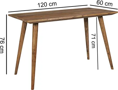 Immagine prodotto di Tavolo da pranzo REPA 120 x 60 x 76 cm in sheesham rustico