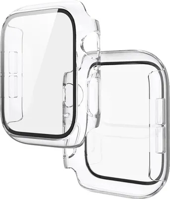 Produktbild von Schutzhülle mit Glas für Apple Watch SE 3 / SE 2 / SE / 6 / 5 / 4 (40 mm), Bizon Case Watch Adamo, Transparent