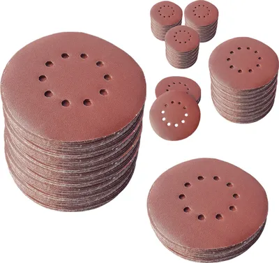 Produktbild von 50x Klett Schleifscheiben Ø225mm Körnung P180 Schleifpapier Trockenbauschleifer BOHRFUX