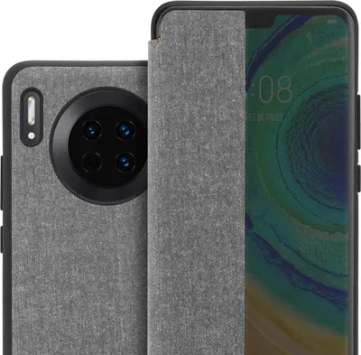 Obrázek produktu pro Cadorabo Case for Huawei MATE 30 Protective Case in Grey Kryt na mobilní telefon Pouzdro typu kniha Etui