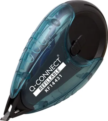 Produktbild von Q-CONNECT KF14431 Korrekturroller transparent/schwarz nachfüllbar transparent/schwarz 4,2mm x14m
