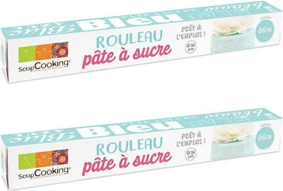 Produktbild von 2 Rollen blaue Zuckerpaste Ø 36 cm