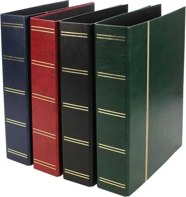 Produktbild von SAFE 116-4 Ringbinder Briefmarken-Einsteckbuch blau