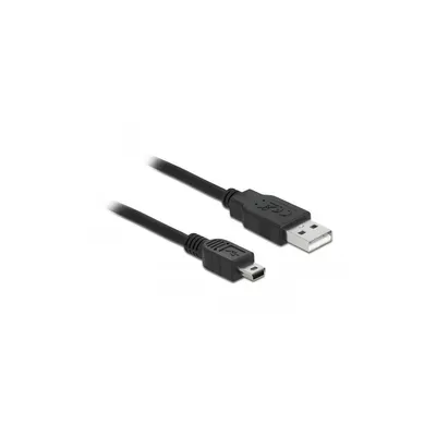 Productafbeelding van DELOCK 82311, 3 meter, USB A, Mini-USB B, USB 2.0, mannelijk/mannelijk, zwart