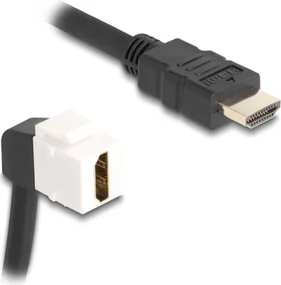 Obrázek produktu pro DELOCK Keystone Kabel HDMI St/Bu 90° gewinkelt 8K 60 Hz 20cm