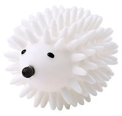 Produktbild von Wiederverwendbare tierförmige Trocknerbälle, weißer Wäschesaver, Trocknung, Igel-Trocknerbälle, 1 Stück