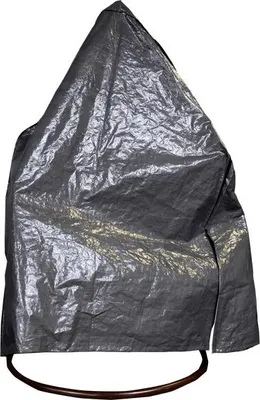 Zdjęcie produktu dla Pokrowiec ochronny na fotel wiszący - szary - 2-osobowy - 140x125x180 cm - PE