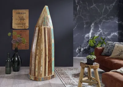 Produktbild von MASSIVMOEBEL24 Regal Boot Indisches Altholz lackiert NATURE OF SPIRIT #121