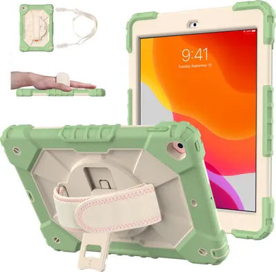 Immagine prodotto di Custodia per iPad 6/5 9,7" con supporto e tracolla Verde