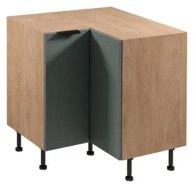 Image de Armoire d'angle de cuisine Armoire basse d'angle Armoire d'angle Armoire de cuisine avec étagère