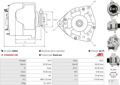Productafbeelding van Dynamo 27060-17120 Chrysler