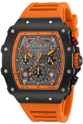 Obrázok produktu pre Invicta Racing 69729 Pánske Hodinky - Quartz Hnací Mechanizmus - Akryl s Strieborným Ciferníkom - 44 mm
