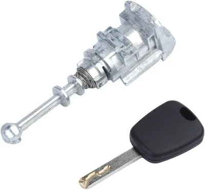 Immagine prodotto di Cilindro di chiusura portiera anteriore con chiave, Techstar Aftermarket, compatibile con Peugeot 407, Citroen C4, C4 Picasso, 2004-2011, OE equivalente 9170Y0 / 9170.Y0