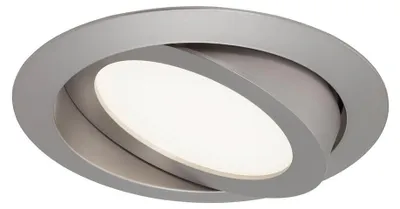 Zdjęcie produktu dla zestaw 3 lamp wpuszczanych LED, Ø 14 cm, 8 W, matowy nikiel, Briloner Leuchten