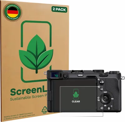 Produktbild von 2x ScreenLeaf Schutzfolie für Sony A7C nachhaltiger Displayschutz Display Schutz Folie Klar Transparent