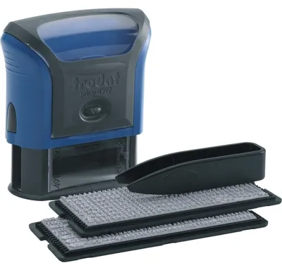 Produktbild von Trodat 4912, 47 x 18 mm, Schwarz, Blau, 1 Stück(e)