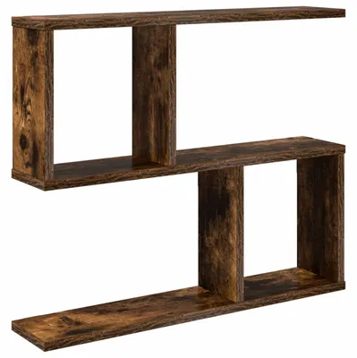 Image de vidaXL Étagère murale en bois imitation chêne, 60 x 12 x 50,5 cm