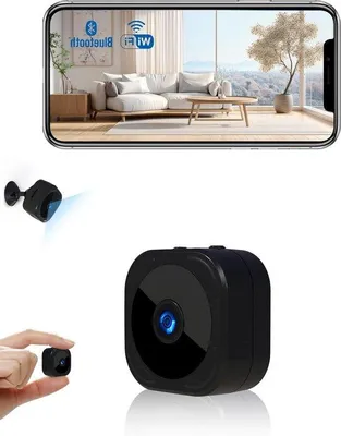 Zdjęcie produktu dla Mała bezprzewodowa kamera monitorująca WiFi 1080P HD do użytku wewnętrznego z funkcją wykrywania ruchu