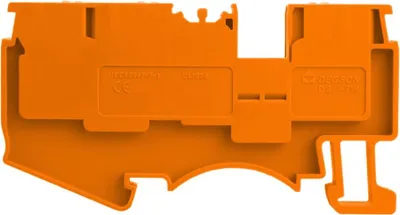 Obrázok produktu pre Modulárna svorkovnica 2,5 mm2 3-vodičová priechodková svorkovnica 1P oranžová UL 7815
