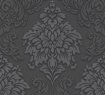 Produktbild von Livingwalls Barocktapete Metropolitan Stories Tapete mit Ornamenten Lizzy London Vliestapete mit Glitzereffekt schwarz silber grau 10,05 m x 0,53 m