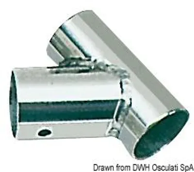 Zdjęcie produktu dla T-base płytka AISI 316 60° 25 mm Osculati 41.134.23