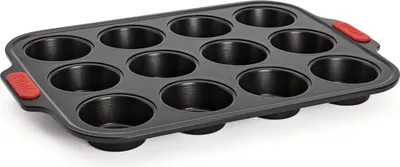 Image de Woll C'est parti ! Moule à muffins pour 12 muffins : 36.5 x 28 cm, 3,3 cm de haut