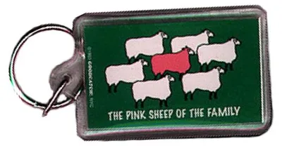 Produktbild von Pink Sheep Of The Family Key Ring