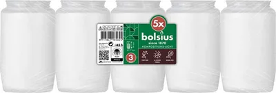 Immagine prodotto di Lanterna funeraria a olio n. 3, bianca, confezione da 5
