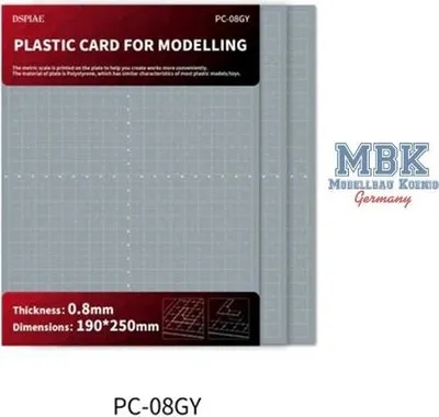 Obrázok produktu pre DSPIAE DSP-PC-08GY DSPIAE Plastová karta na modelovanie 0,8 mm
