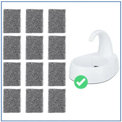 Produktbild von Trixie Ersatzfilter Für Trinkbrunnen Weiß Weiß One Size