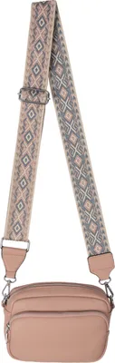 Produktbild von Bauchtasche Crossbody-Bag Umhängetasche Kunstleder Italy-Design PINK (53381)