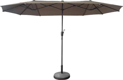 Produktbild von Doppelschirm 2x4m LINAI taupe