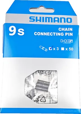 Produktbild von 3er Pack Shimano Kettennietstift 9-fach Ketten Fahrrad Nietstift CN7700