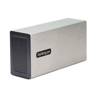 Produktbild von StarTech.com Thunderbolt 3 PCIe Erweiterungsgehäuse, Externes Gehäuse mit 2 PCI Express Slots, PCIe Box für Laptops/Desktops/All-In-Ones, 8K/4K über TB3/DP 1.4 Ports, Für Video Capture/Glasfaser/Netzwerkkarten