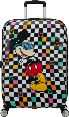 Produktbild von American Tourister Trolley Wavebreaker Disney Spinner 67 / 24 TSA Disney FL Mickey Check mehrfarbig