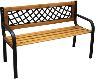 Produktbild von Gartenbank Castle Holz/Metall 118x52x74cm MC4354
