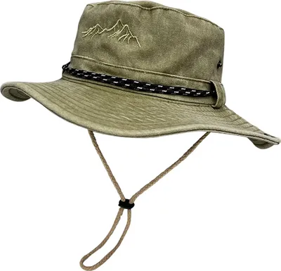 Produktbild von Fischerhut mit breiter Krempe, Sonnenschutz, verstellbaren Knöpfen, Schweißabsorption, faltbarem Design, Sonnenschutzhut A