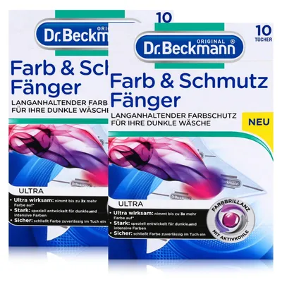 Produktbild von Dr. Beckmann Farb & Schmutz Fänger Ultra 10 Tücher - Dunkle Wäsche (2er Pack)