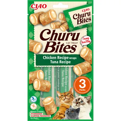 Zdjęcie produktu dla Churu Bites przysmak dla kota tuńczyk i kurczak 3 x 10 g