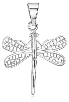 Produktbild von MATERIA Libelle Anhänger Silber 925 - Schmuck Ketten Anhänger filigran KA-162
