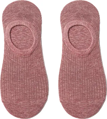 Produktbild von 1 Paar Damensocken, niedrig geschnitten, rutschfest, Silikon, Baumwolle, elastisch, rutschfest, einfarbig, weich, einlaufsicher, lässig, für vier Jahreszeiten