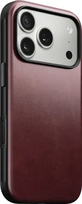 Produktbild von Nomad Modern Leather Case iPhone 17 Pro Burgundy Horween