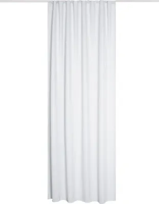 Produktbild von Vorhang mit Universalband Blacky weiß 135 x 245 cm schwer entflammbar