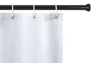 Zdjęcie produktu dla Teleskopowy drążek prysznicowy WENKO w kolorze czarnym 110 - 185 cm