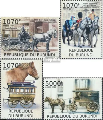 Produktbild von Briefmarken Burundi 2012 Mi 2401-2404 (kompl.Ausg.) postfrisch Kutschen