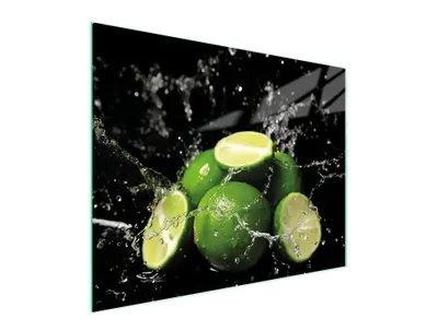 Image de Planche à découper en verre 52x40 citron vert