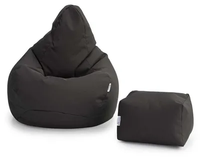Produktbild von Loft 25 Sitzsack für Erwachsene mit Fußhocker – Gaming Sitzsack mit Komfortfüllung – Sitzsack für Innen- und Außenbereich