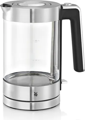 Produktbild von WMF Lono Wasserkocher Glas 1,7 Liter, Glaswasserkocher mit Kalkfilter, kabellos, 3000 Watt, edelstahl matt
