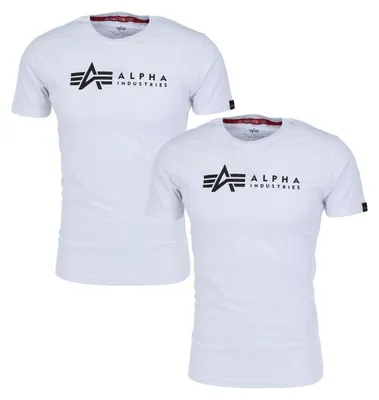 Zdjęcie produktu dla Koszulka męska ALPHA INDUSTRIES ALPHA LABEL T 2 PACK